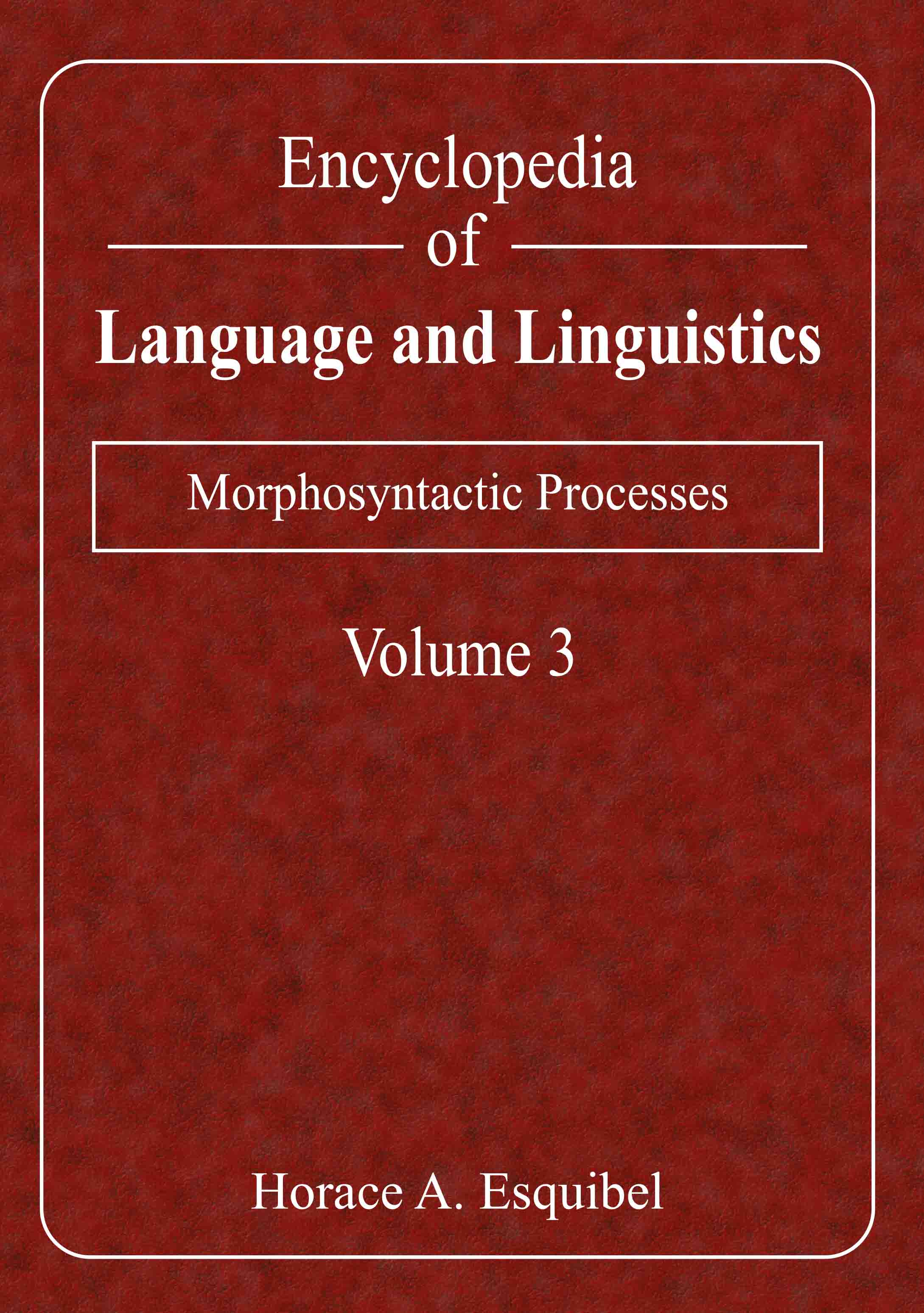 Morphosyntatic Processes
